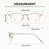 Cyxus 8235 Blue Light Cut Glasses, Non-Degree, UV Protection, Lightweight