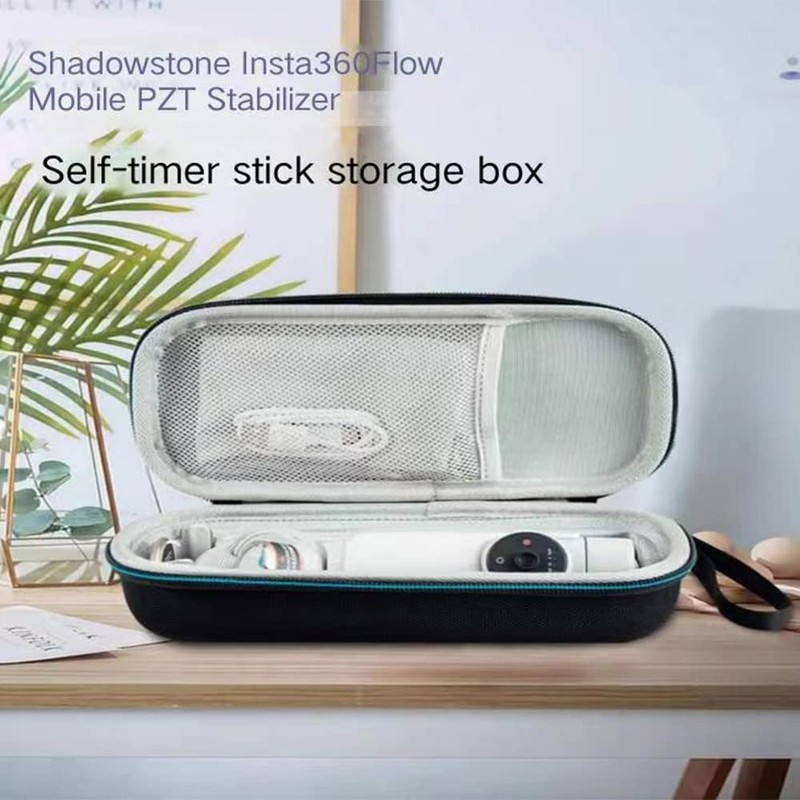 ZLiT Insta360 Flow用ハードケース EVA耐衝撃保護ストレージバッグ Insta360フロージンバルスタビライザー用キャリングケース (ブラック)