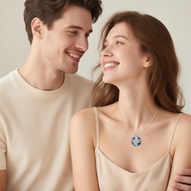 TOUPOP Nurse Gifts for Women Sterling Silver Birthstone Stethoscope Pendant Necklace with Crystal Nurses Day Graduation Medical Jewelry for Doctor Christmas Gifts(04-April-Created Diamond)