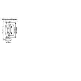 Leviton CSB1-20I 20-Amp, 120/277-Volt, Toggle Single-Pole AC Quiet Switch, Commercial Grade, Grounding, Ivory
