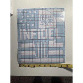 Oracal Faded Valor Infidel Punisher American Flag Decals 8x10 For Ur Vehicle