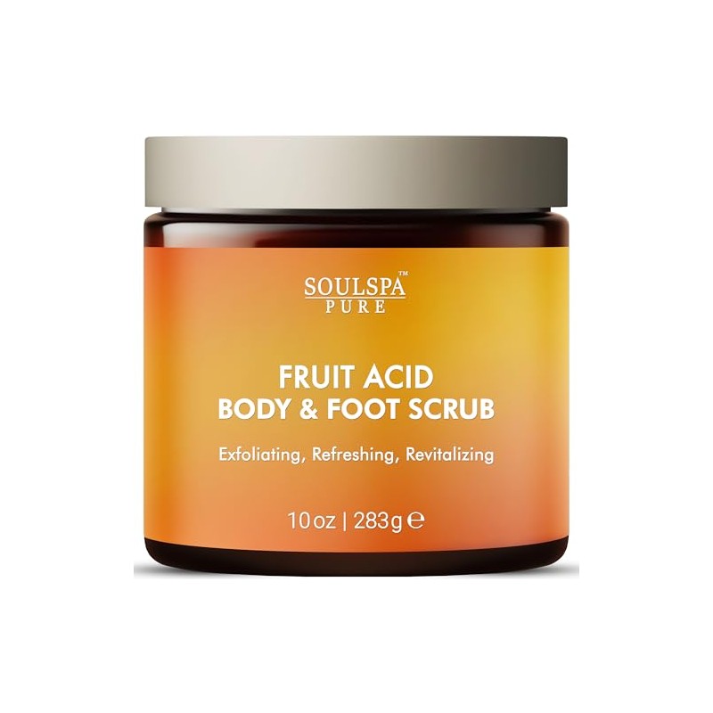 Exfoliante corporal refrescante y exfoliante para pies con ácidos de