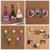 102 Pcs Wood Push Pins 6 Sizes Thumb Tacks for