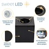 Sweet Led 2 x Mounting Frame Black Brushed GU10 Surface