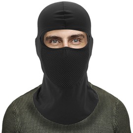 OYANIA Pasamontañas, Balaclava Protección UV Hombres y Mujeres Pasamontañas Motociclista Esquí Ciclismo a Prueba de Viento Moto Transpirable y Prueba de Viento (Negro1)