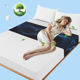 Grounding Sheet for Bed, Grounding Half Sheet 24 x104inch Fits All Bed Sizes, Organic Cotton and Silver Fiber, Indoor Grounding for Full Body Balance & Wellness Support (Black)