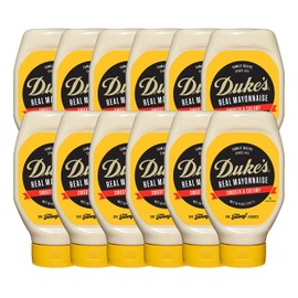 Duke’s Real Mayonnaise Squeeze Bottle - Original Smooth & Creamy Taste, 18 Ounce (Pack of 12)