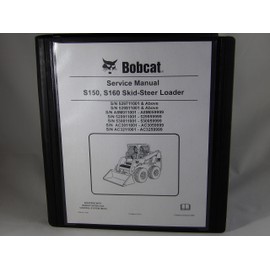 Service Repair workshop Manual Kit with Binder for Bobcat S150 S160 Skid steer