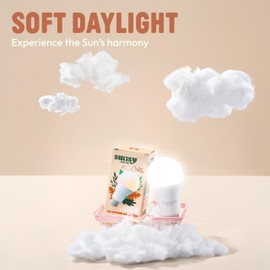sunsy Shine - The Full-Spectrum Truly Flicker-Free Sunlight Bulb for Humans - Boosts Energy, Mood, and Circadian Rhythm for Better Health - Near Perfect CRI - US-Based Company