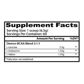 Aminoacidos Demon Bcaa Insane Labz 60 Serv Blue Raspberry