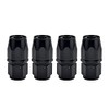 Evil Energy 6AN Hose End Fitting - 4 Pack Black