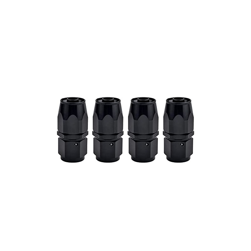 Evil Energy 6AN Hose End Fitting - 4 Pack Black