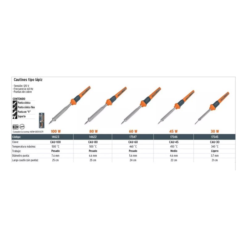 Truper Puntas Repuesto Cautin 60w R-cau-60 Truper 17557