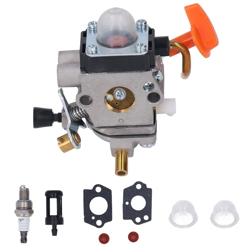 String Trimmer Carburetor Replacement 41801200610 Spark Plug Fuel Filter Gasket