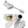 QWORK® Floor Mounted Copper Pedal Valve, Foot Operated Water Valve,
