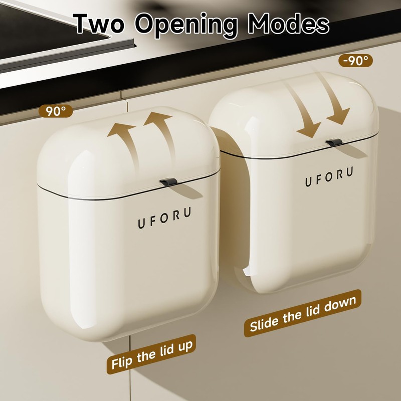 UFORU 2.4gal/9L Compost Bin Kitchen for Counter Top or Under