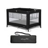 Dream On Me Zazzy Portable Playard with Bassinet in Black,
