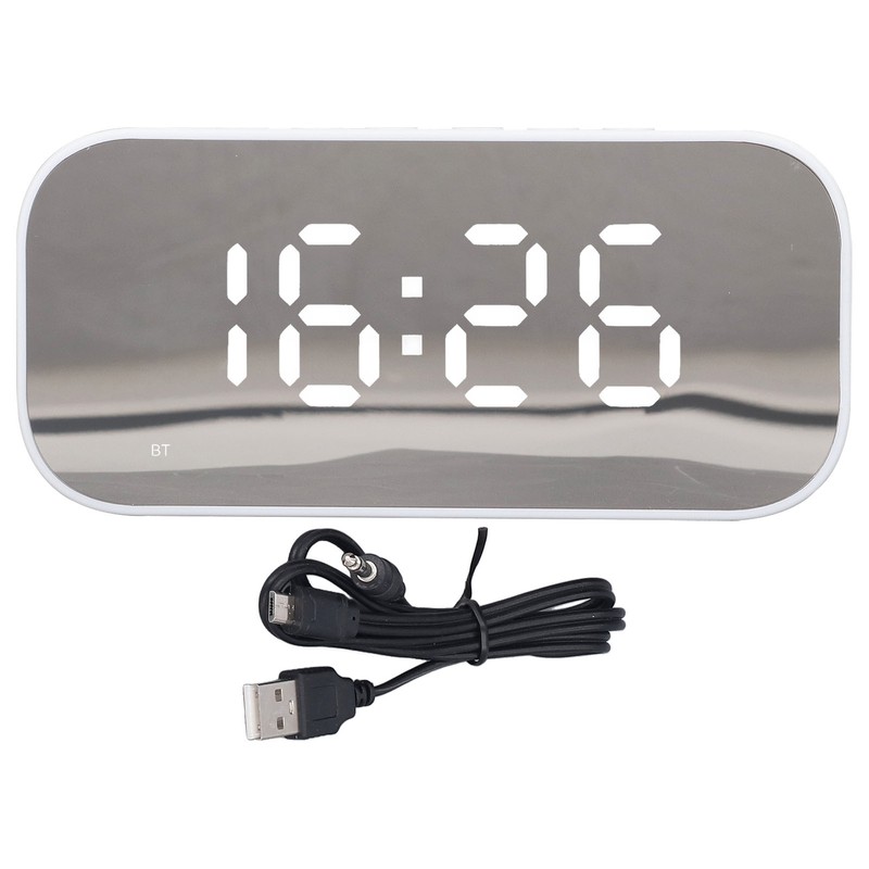 Alarm Clock Radio Portable Dimmer Control Dual Alarm FM Alarm