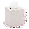 Sumnacon Square Linen Tissue Box Cover - Stylish Cube Tissue