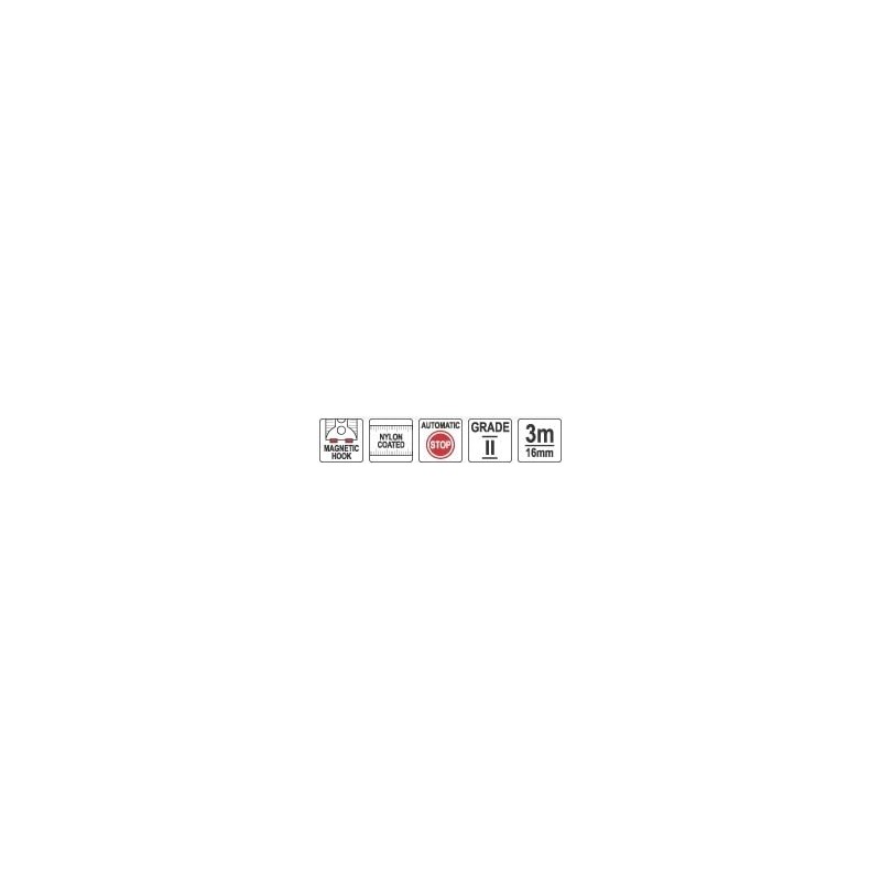 Yato YT-7103 - Measuring Nylon Tape 3mx16mm Magnes
