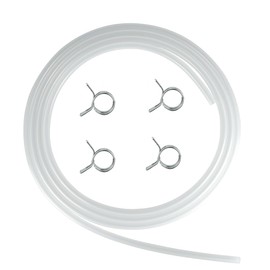 10 Feet Silicone Vacuum Pressure Hose for 20093K Pellet Stove Clear Tubing Hose with 4 Clips