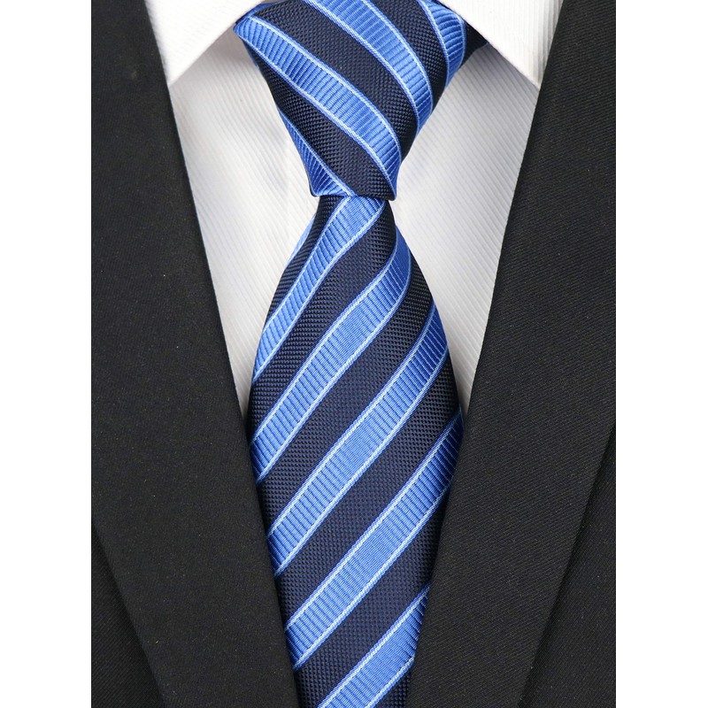 Secdtie Corbata de seda tejida de jacquard clásica para hombre,