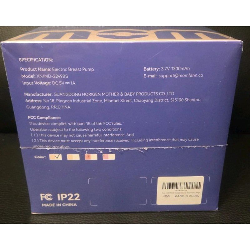 Momfann Electric Breast Pump Wearable Kit Hands-Free APP Control Portable