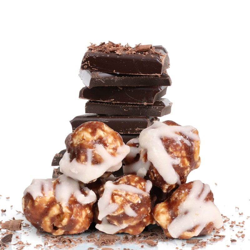 Chocolate Swirl Popcorn by Its Delish, 5 lbs Bulk Bag,