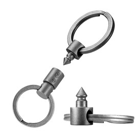 [KeyUnity] KA45 Titanium Key Ring 360° Swivel Connector Breakaway Quick Release Keychain with Key Ring, KA47
