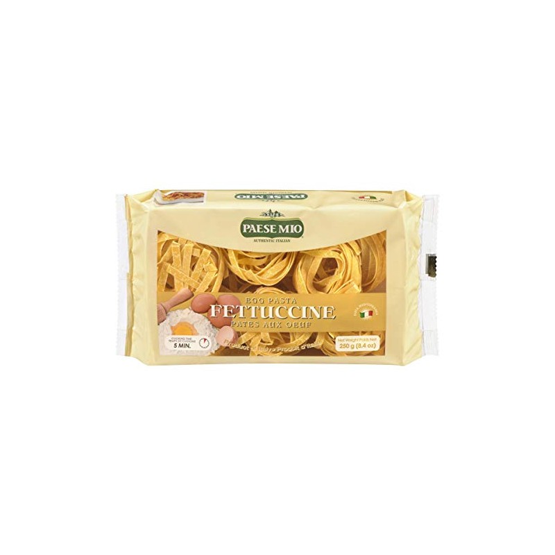 PAESE MIO Pasta Fettucine Egg Nests, 250 Grams