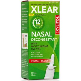 Xlear 12-Hour Saline Nasal Decongestant Spray with Xylitol 0.5 fl oz (Pack of 1)