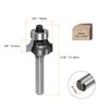 sourcing map 2pcs Roundover Router Bit 15/64" Shank 1/8" Radius