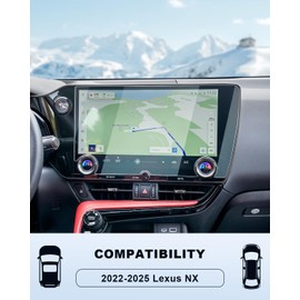 For 2025 Lexus NX Screen Protector - 2023 2024 2025 NX Accessories（250/350/350h/350h F SPORT）9H Tempered Glass 14 Inch Navigation Touchscreen Anti-Scratch Reduce Fingerprints High Sensitivity HD Clear