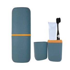 Travel Toothbrush Cup Case, Toothbrush Travel Container Portable Travel Toothbrush Holder Toothpaste Storage for School Camping Business Trip Bathroom
