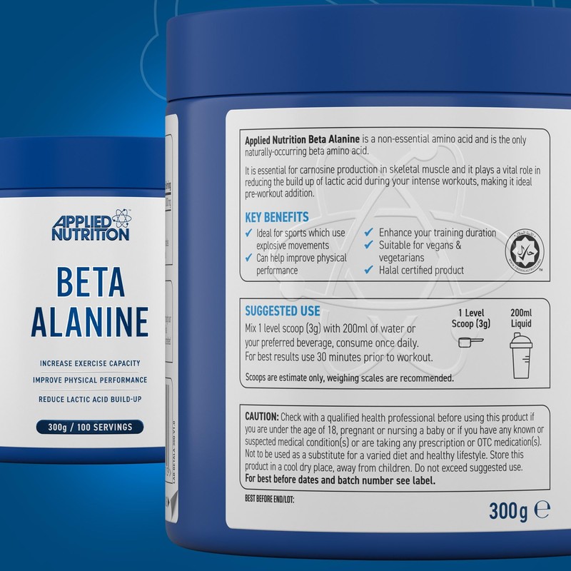 Applied Nutrition Beta-Alanine Amino Acid Pre Workout Powder 3000mg per
