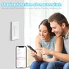 Smart Light Switch 2 Pack(Button), Double Smart WiFi Light Switches,