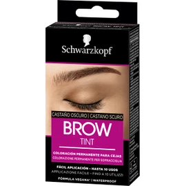 Schwarzkopf, Eyebrow Kit, Permanent Eyebrow Coloring, Eyebrow Dye, Up to 10 Applications, 4-1 Dark Brown