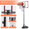 Portable Basketball Hoop System 7.5ft-9.2ft Adjustable Stand 32 Inch Backboard
