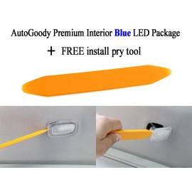 Dome, Map Reading, Courtesy Door Step Light 12 x Premium Blue LED Lights Interior Package for Ford Explorer 2011-2019 + Tool
