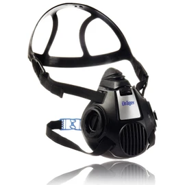 Dräger X-plore 3500 Safety Mask for Construction Work | Dust protection respirator for use with bayonet filters | Size M