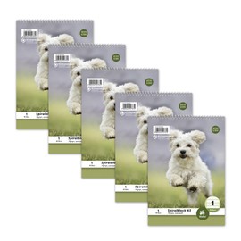 Staufen Style Spiral Notepad LIN 1 - 5 Pads 40 Sheets Each DIN A5 70 g/m² Lined (5/5/5 mm)