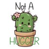 Not a Hugger Sad Cactus Sticker - Unique Design with