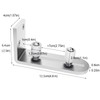 CCJH Barn Door Floor Guide Stainless Steel Adjustable Sliding Door