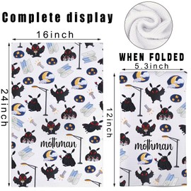 MYSOMY Mothman Kitchen Towel Mothman Lover Gift Mothman Cryptid Creature Gifts Mothman Merchandise (mothman UK)