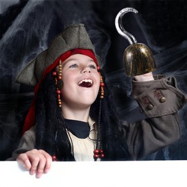 jojofuny 6 Pieces Pirate Hooks Captain Hook Pirate Captain Cosplay Costume Accessory Pirate Hand Plastic Hook Pirate Dress Up Prop Handheld Prop for Adults Children