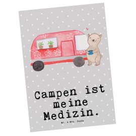 Mr. & Mrs. Panda Postcard Camper Gift Invitation Cards Birthday Road Trip Postcards Camping Invitation Cards