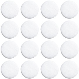 HINZIC 40Pcs Car Air Freshener Refill Felt Pads, 17.5MM/0.7inch Unscented White Air Freshener Replacement Pads Oil Perfumes Refill Tablets for Car Air Freshener Vent Clips Car Diffusers