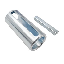 7/8" to 1" Inch Gas Engine Crank Shaft Adapter Taper, Stainless Steel Crank Shaft Sleeve Adapter 3/4" to 1" Inch w/Step Key for Gas Engine Pulley Crank Shaft Predator Pulley