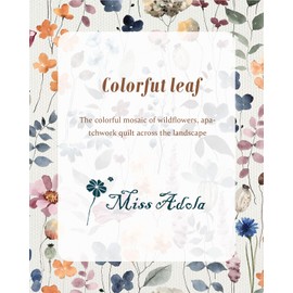 Miss Adola Aesthetic Tote Bag - with Magnetic Buckle and Zipper Inner Pocket for Women Lady Cloth Cotton Tote Bag for Gym, Work, Travel, Library, Shopping,Colorful Leaf