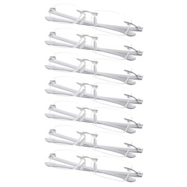 Gr8Sight 7-Pack Rimless Reading Glasses with Small Lenes (Silver,+2.75)
